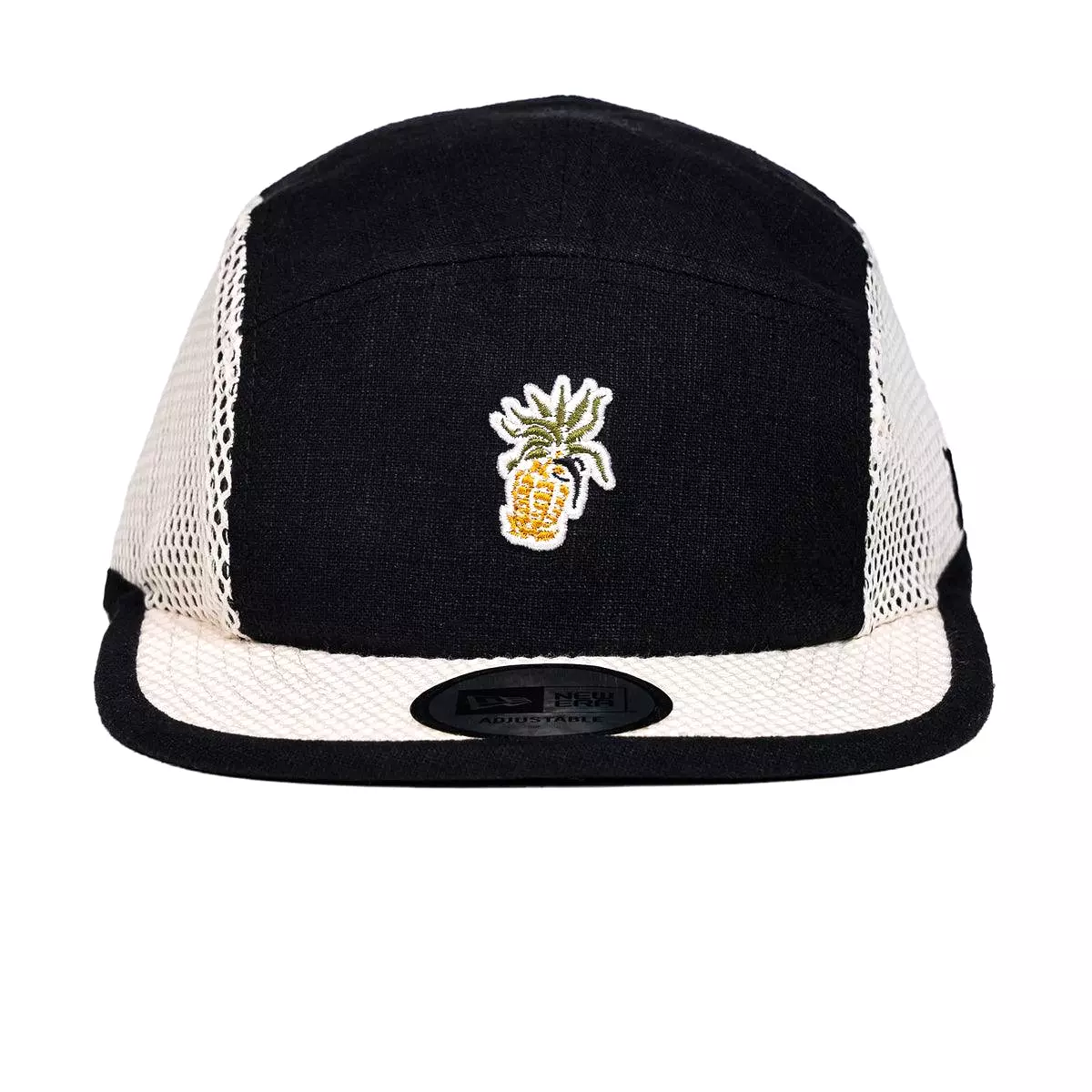 + New Era 5 Panel Camper Cap 'Black White'