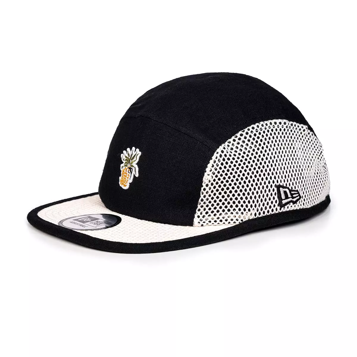 + New Era 5 Panel Camper Cap 'Black White'