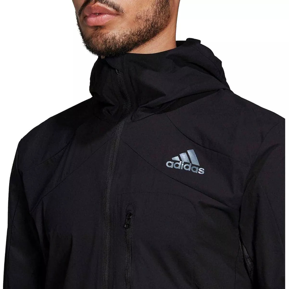 adidas Adizero Marathon Mens Running Jacket - Black