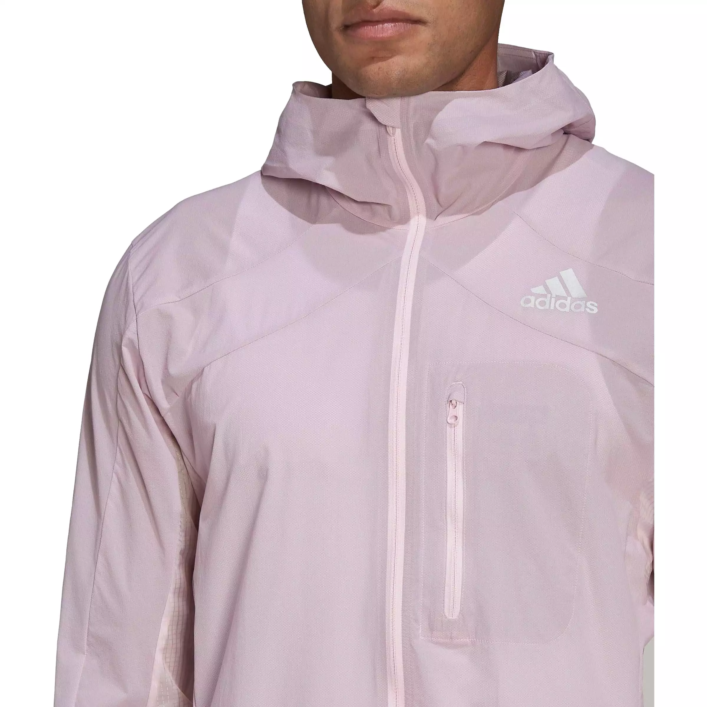 adidas Adizero Marathon Mens Running Jacket - Pink