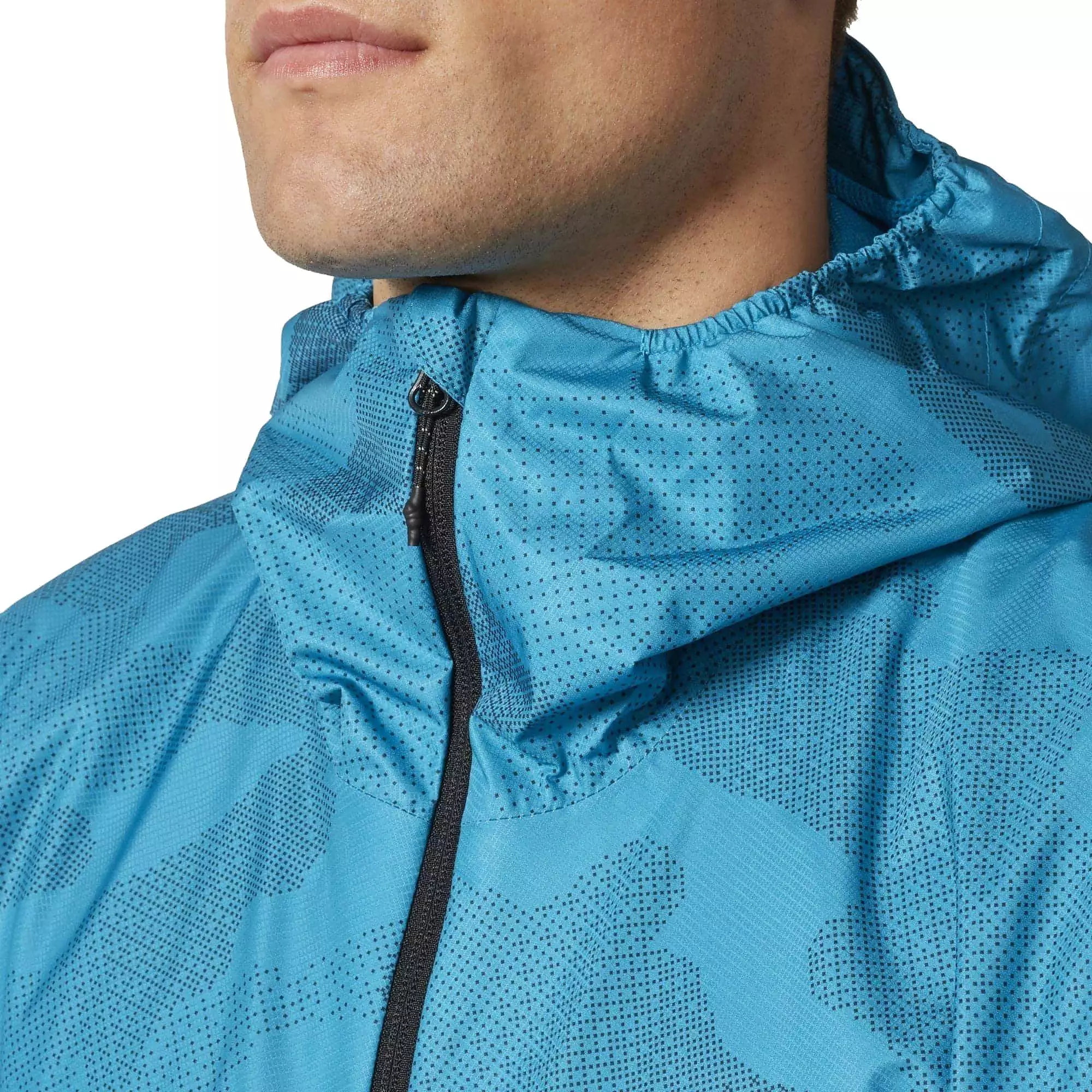 adidas All Outdoor Printed Wandertag Waterproof Mens Jacket - Blue