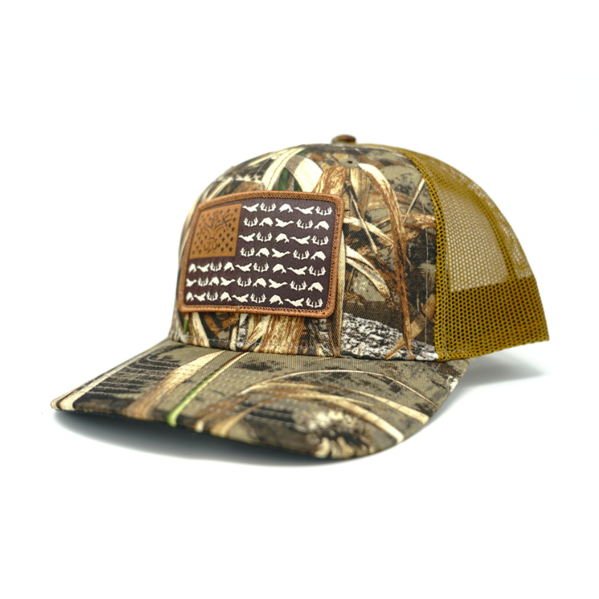 American Flag Snapback Camo Hunting Hat - Max 5/Buck