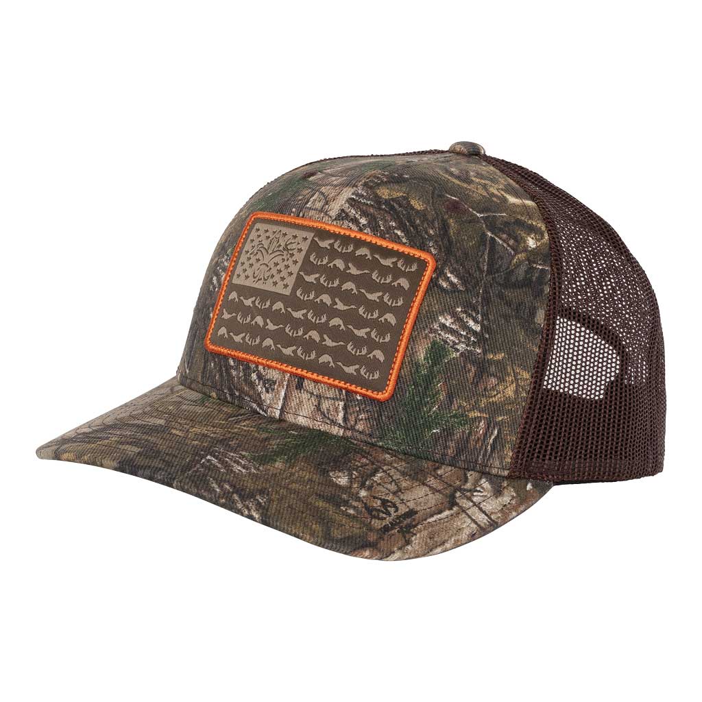 American Flag Snapback Camo Hunting Hat - Max 5/Buck