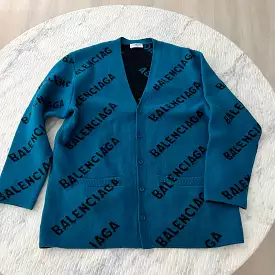 Balenciaga Logo Cardigan