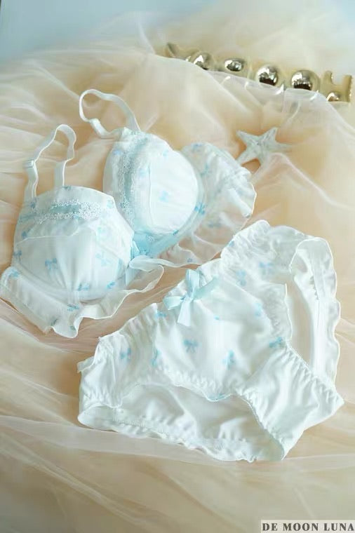 Bowknot girlish bra sets  big size available