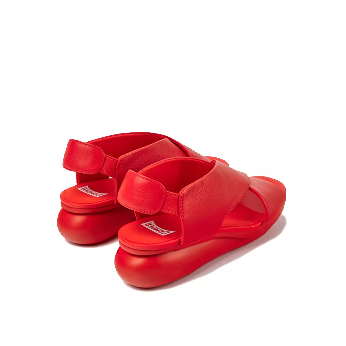 Camper Balloon Red leather sandals for women   