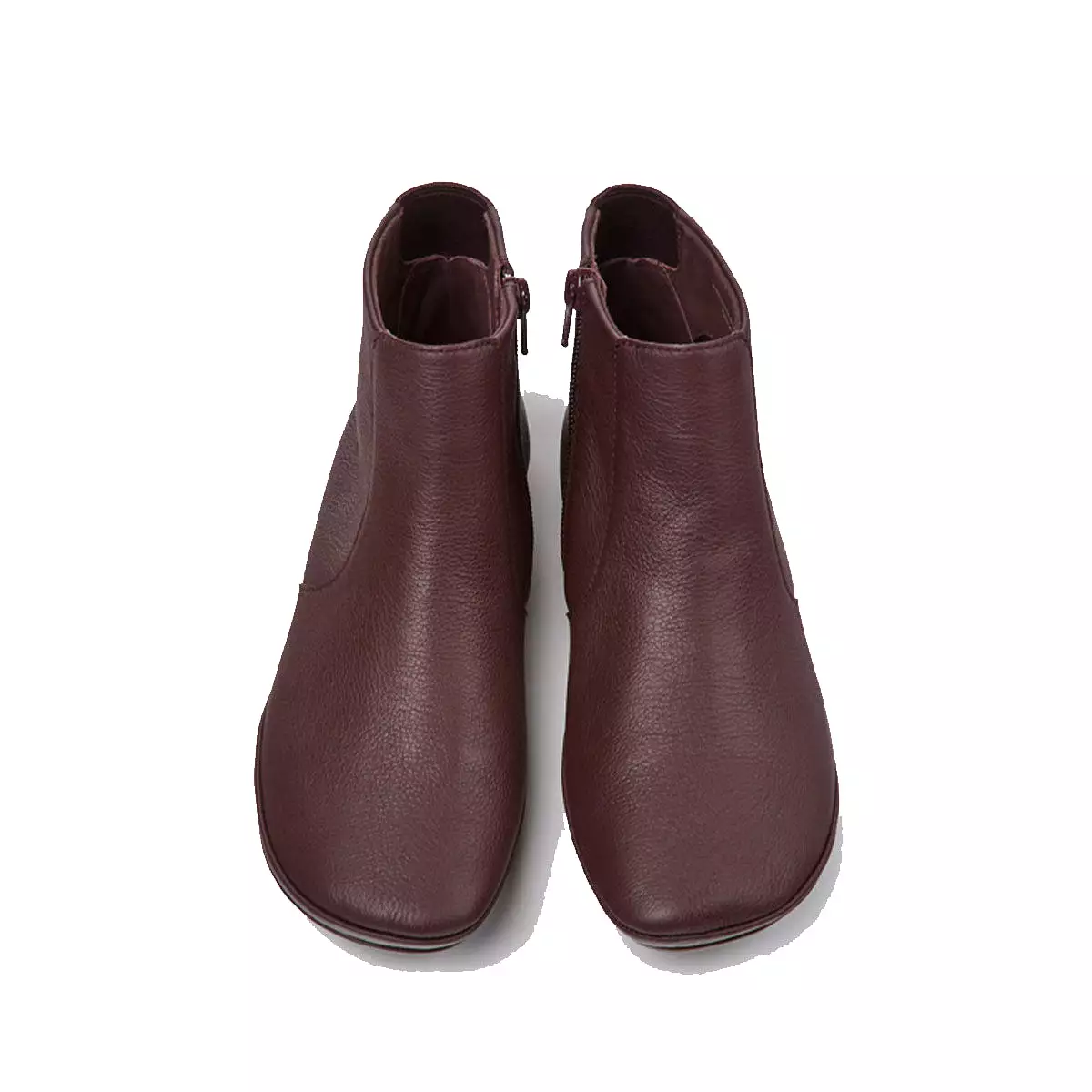 Camper Burgundy leather ankle boots for women   