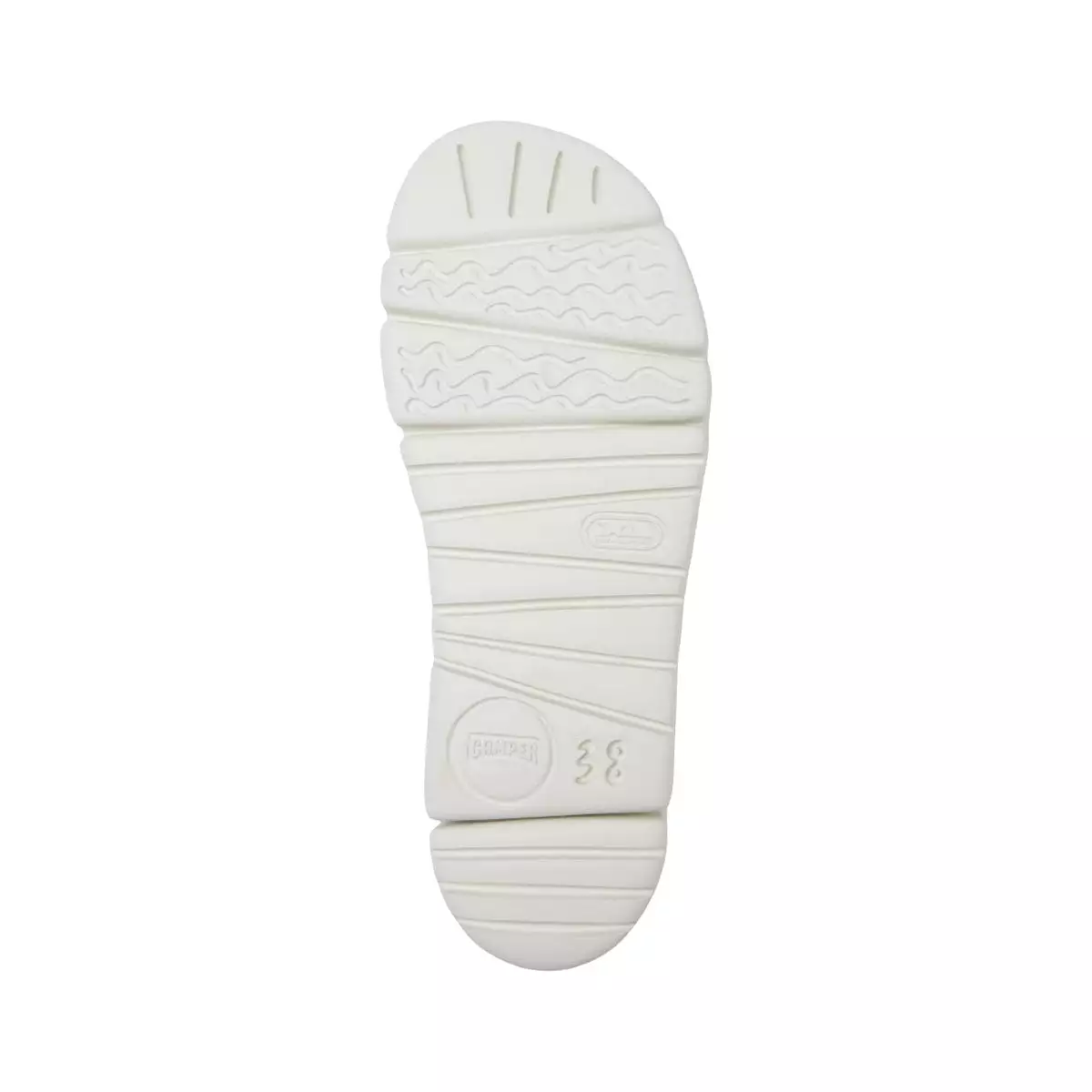 Camper Oruga White and pink leather sandals for women   