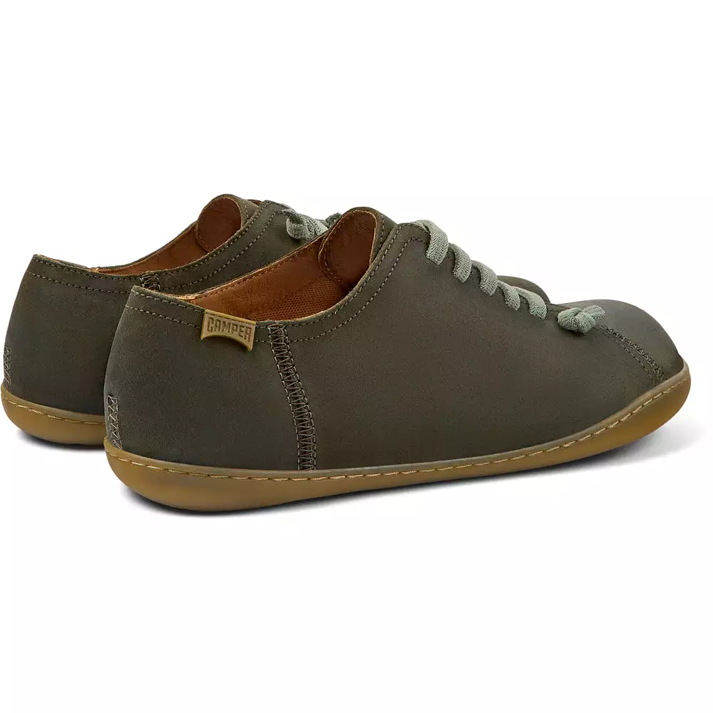 Camper Peu Green-gray nubuck shoes for men Dark Green   