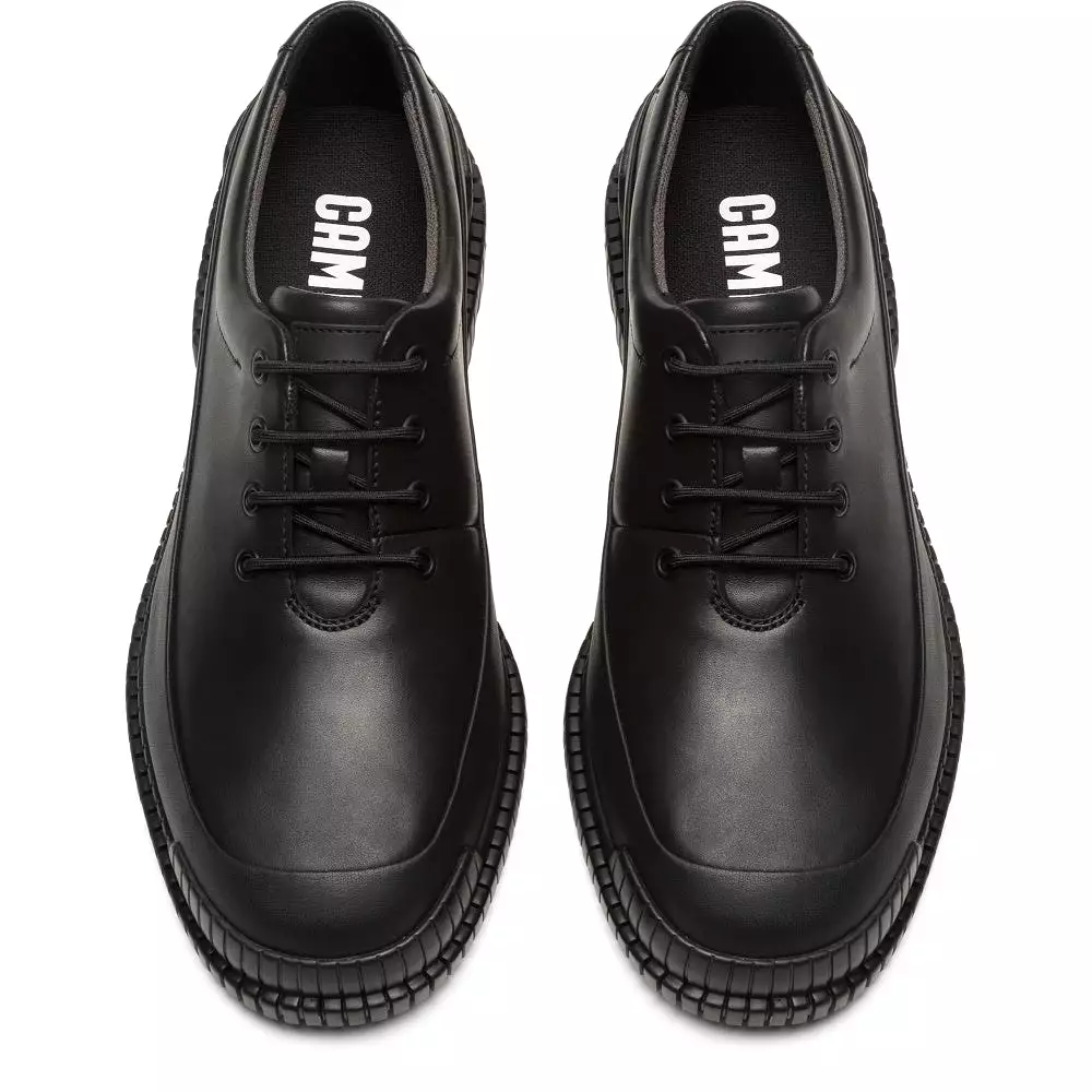    Camper Pix Black leather lace-up shoes