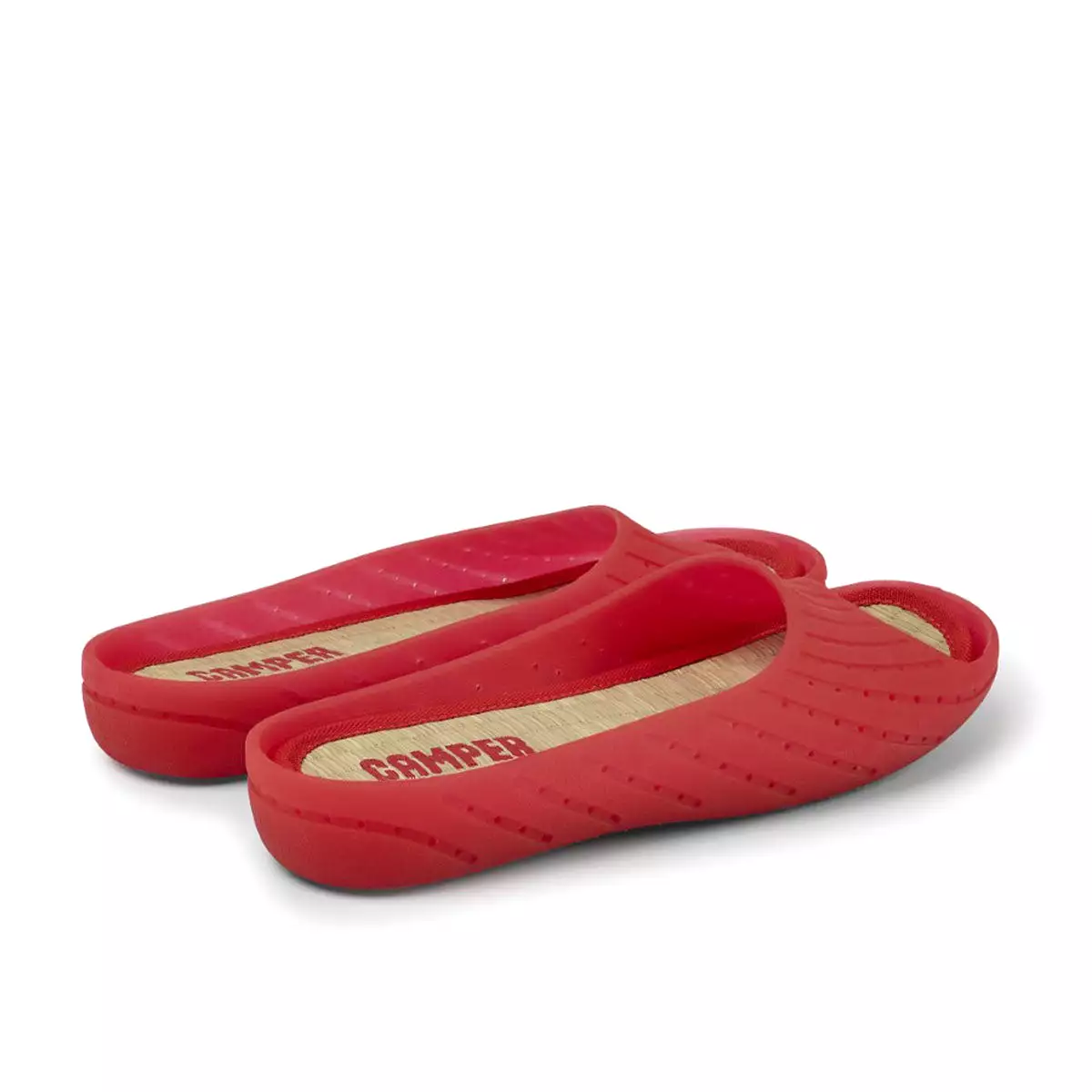 Camper Wabi red monomaterial sandals for women   