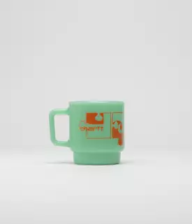 Carhartt Assemble Glass Mug - Jade / Carhartt Orange