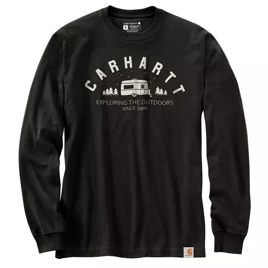 Carhartt Relaxed Fit Heavyweight Long-Sleeve Camper Graphic T-Shirt