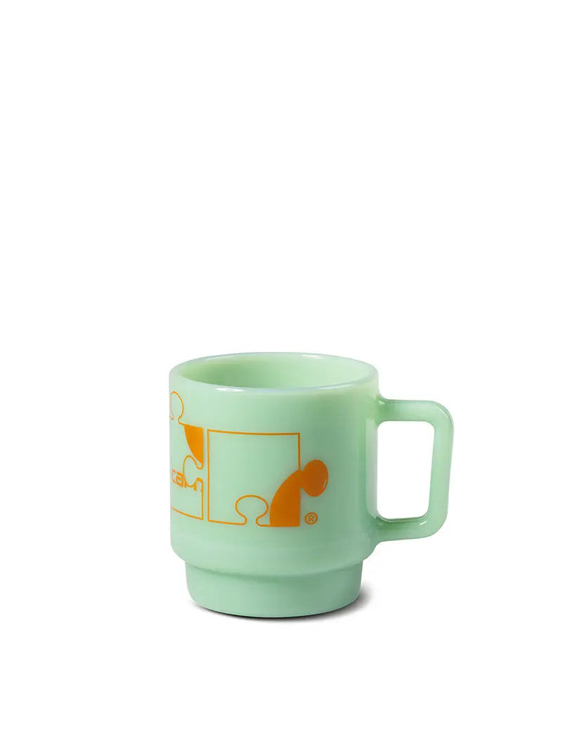 Carhartt WIP Assemble Glass Mug Jade / Carhartt Orange