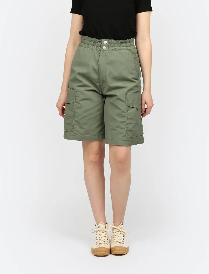 Carhartt WIP Denver Short Dollar Green Stone Washed