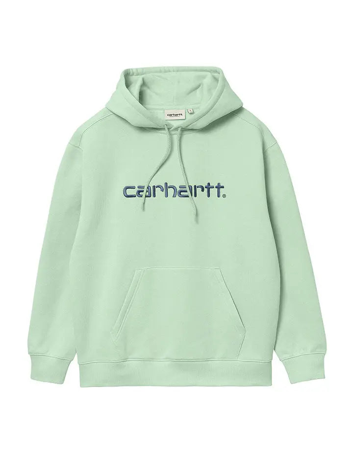 Carhartt WIP Hooded Carhartt Sweatshirt Pale Spearmint / Icy