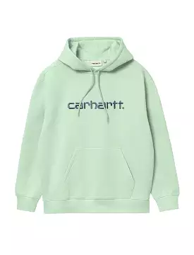 Carhartt WIP Hooded Carhartt Sweatshirt Pale Spearmint / Icy