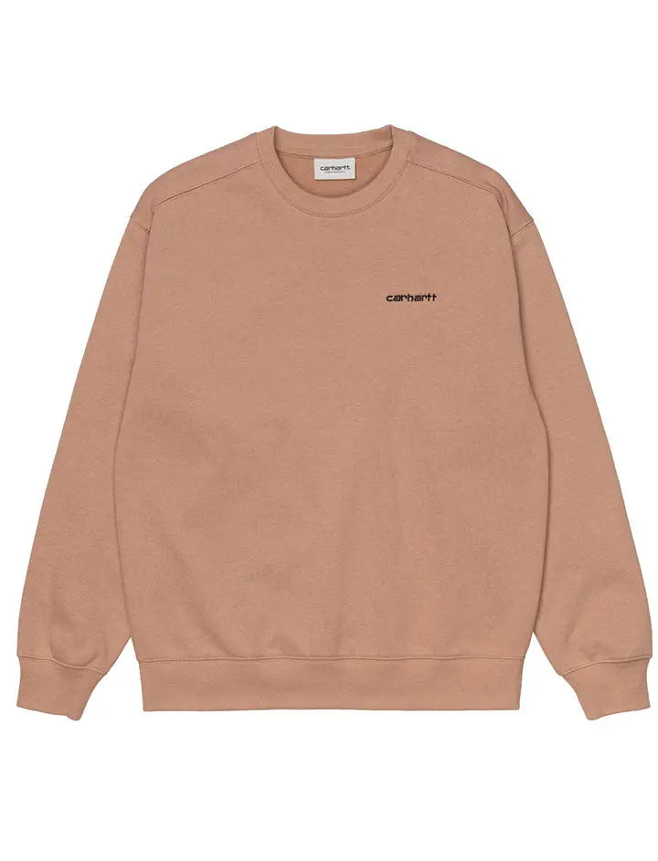 Carhartt WIP Script Embroidery Sweatshirt Sediment / Black