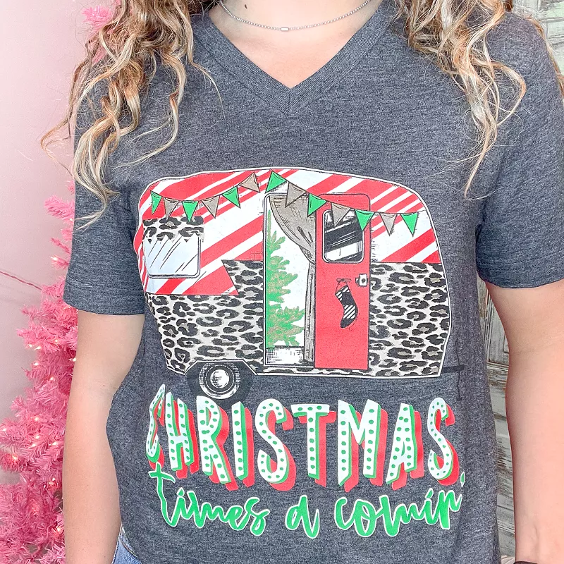 Christmas Times A Comin Camper Graphic Tee