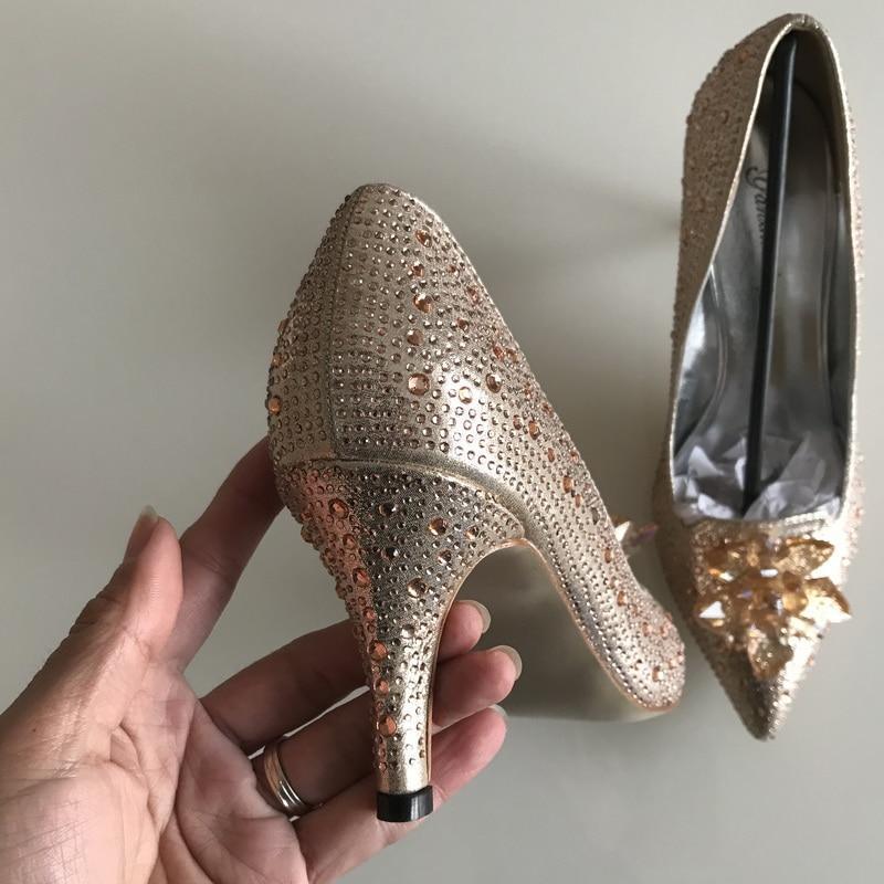 Crystal Rhinestone Wedding Pumps Shoes