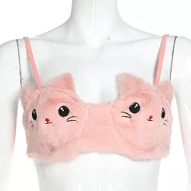 Cute sexy cat Plush bra BY7001