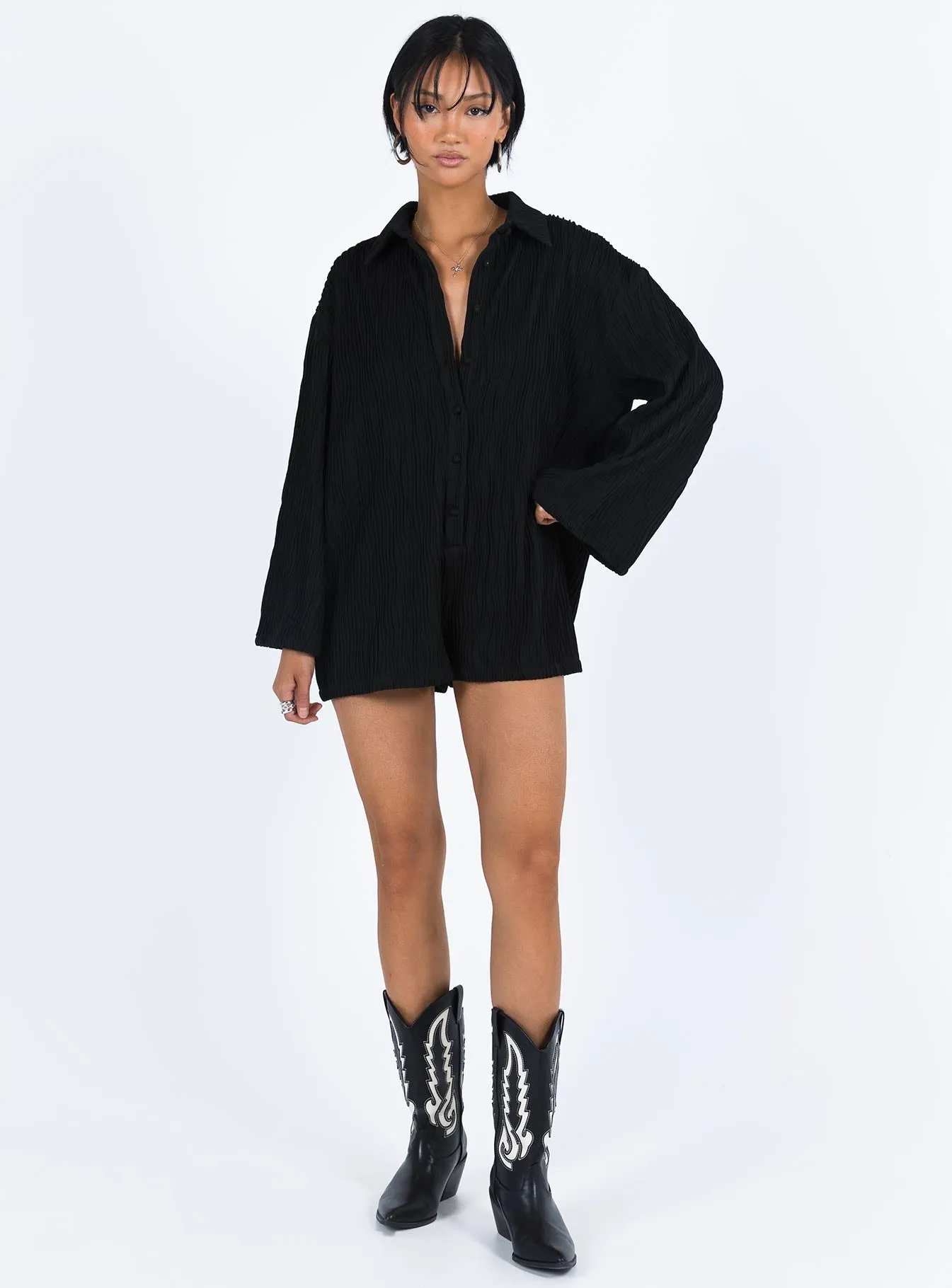 Dimitry Playsuit Black