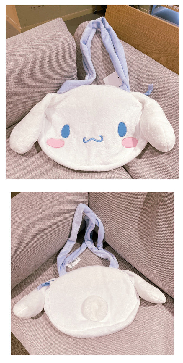 Fleece kuromi Pom Pom purin Hellokitty Cinnamoroll my melody bag