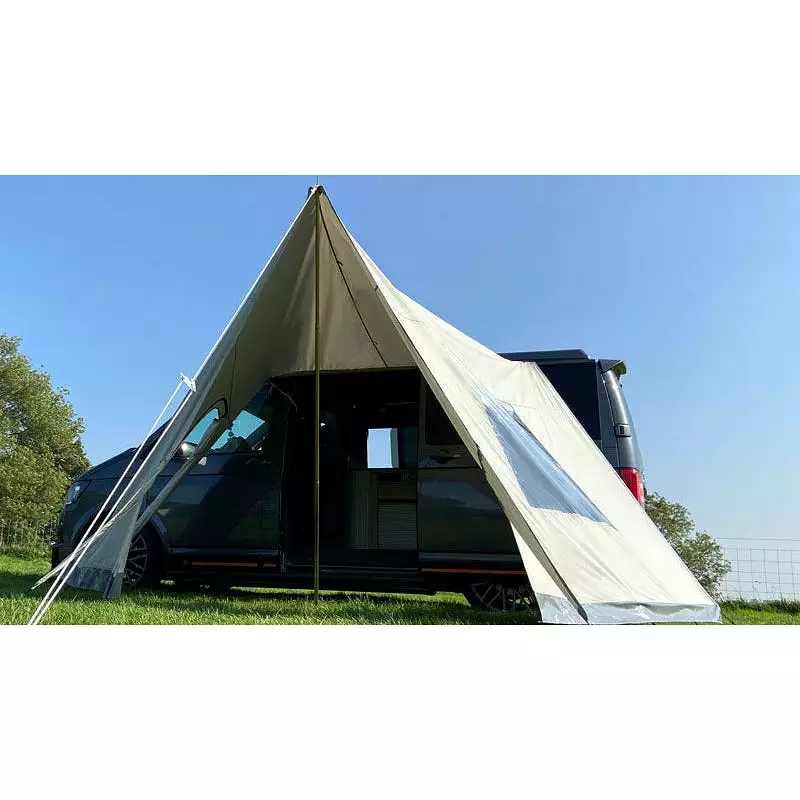 GLANOPY: Polycotton Van Sun Canopy/Universal Porch for glawnings and bell tents