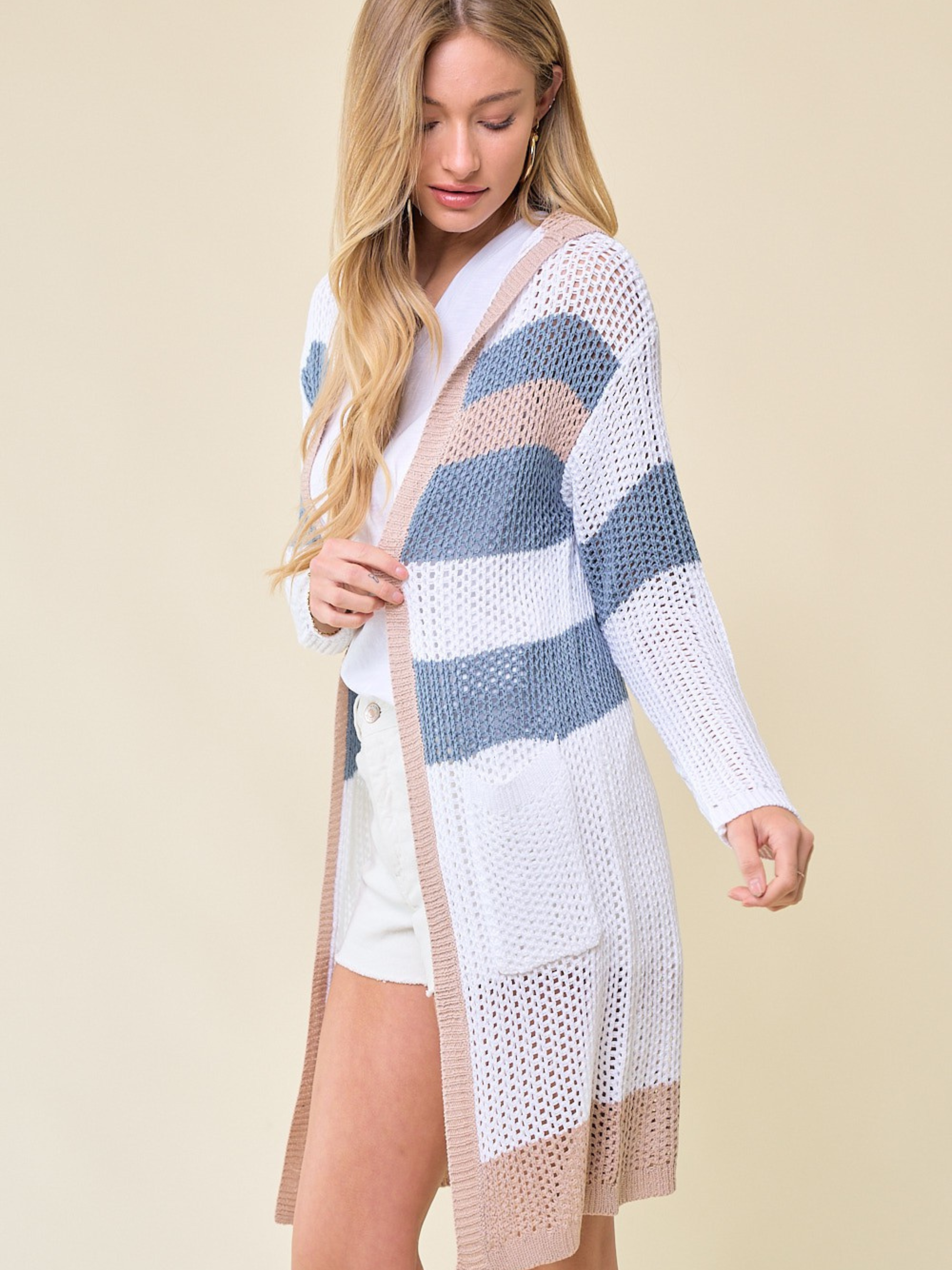 Happy Haven Sand Cardigan