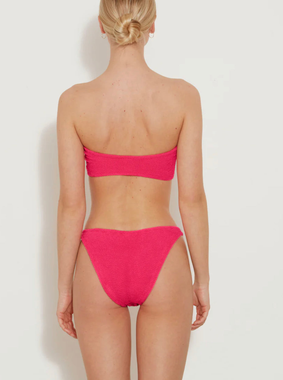 Hunza G - Nicole Bikini - Hot Pink/Silver