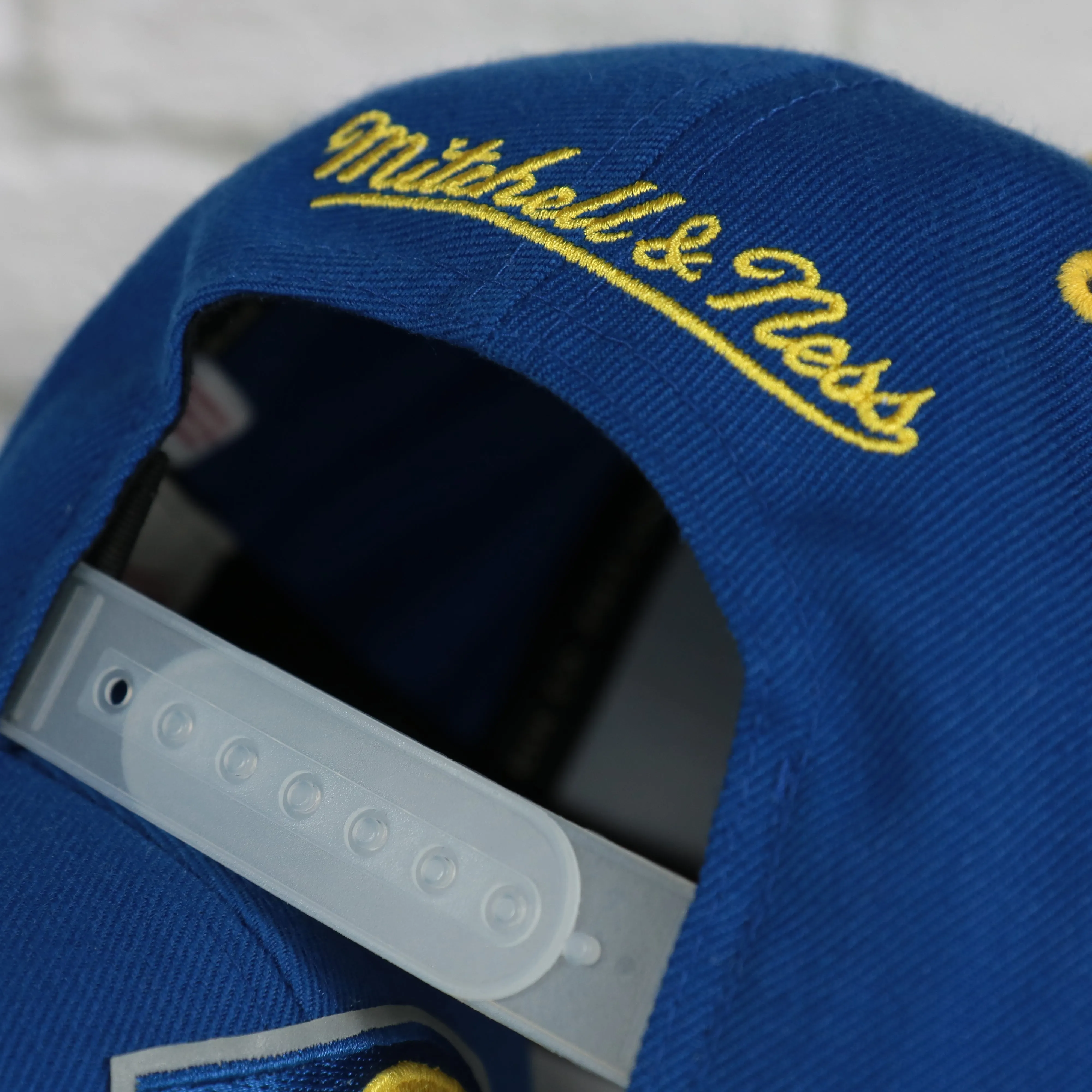 Indiana Pacers Throwback Logo Two tone Gray Bottom Cap | Royal Blue/Gray Snapback hat