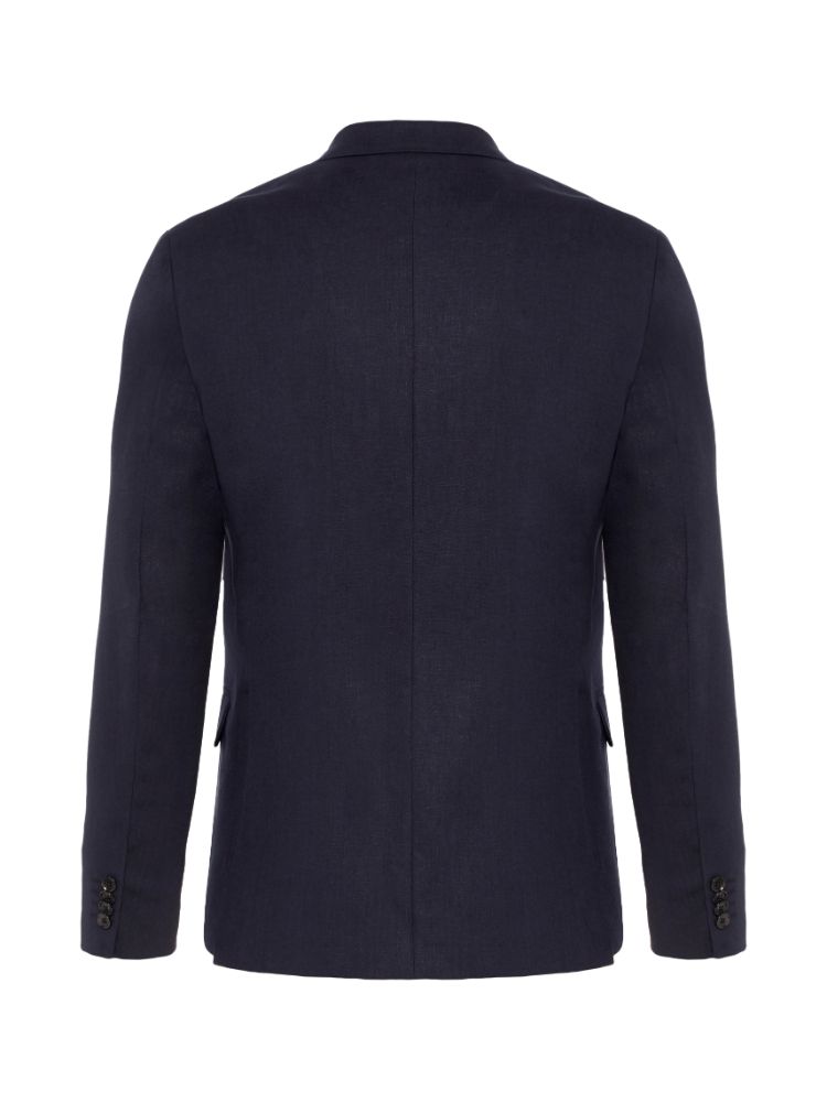 J.Lindeberg Mens Hopper Soft Tech Linen Blazer - JL NAVY