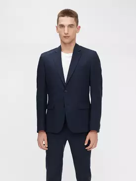 J.Lindeberg Mens Hopper Soft Tech Linen Blazer - JL NAVY