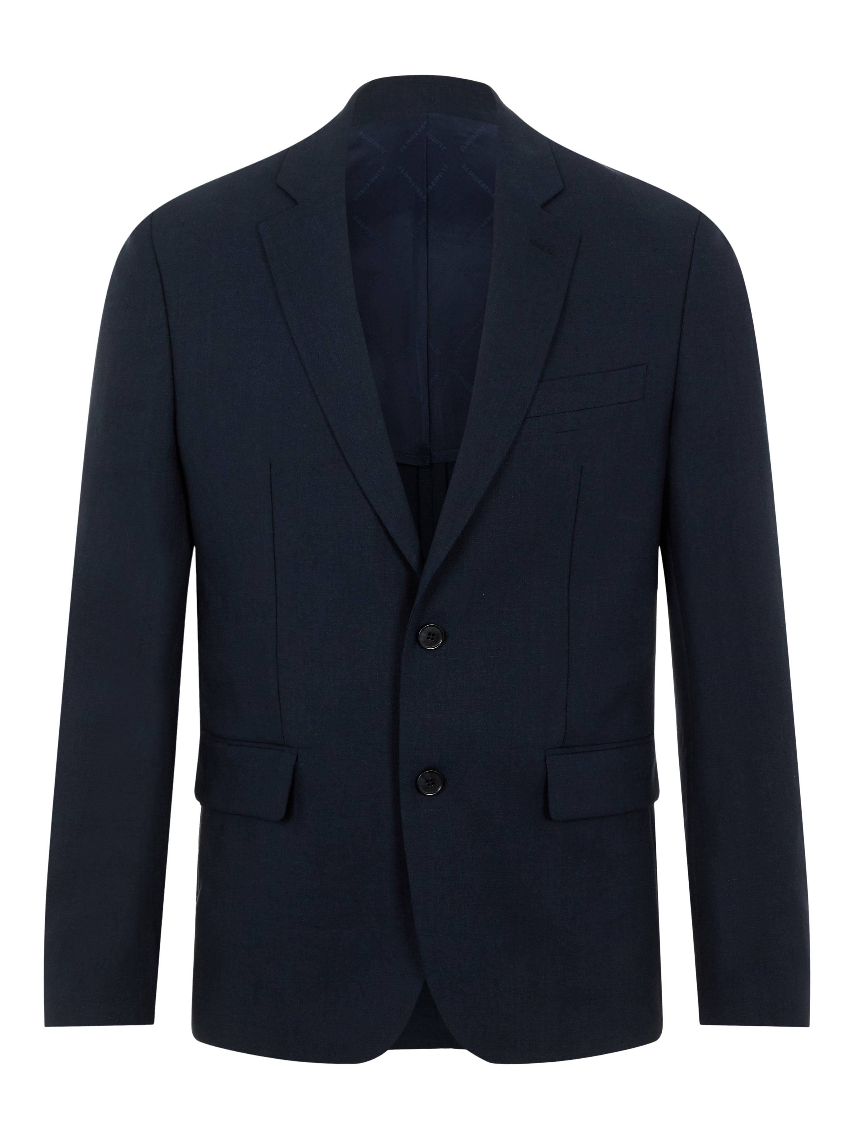 J.Lindeberg Mens Hopper Soft Tech Linen Blazer - JL NAVY