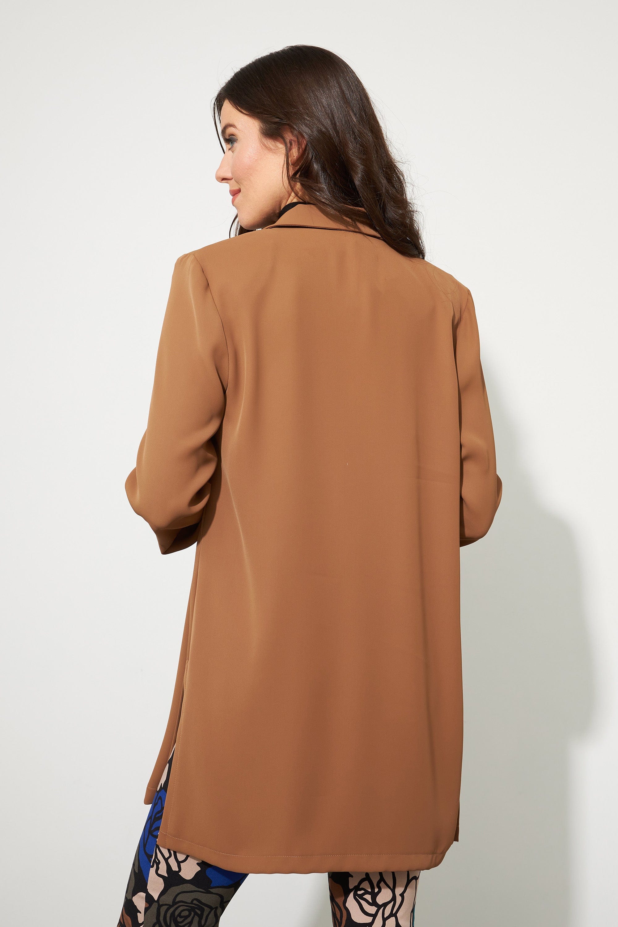 Joseph Ribkoff Relaxed Long Nutmeg Blazer - 211361R