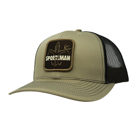 Logo Patch Sportsman Fishing Hat - Khaki/Coffee