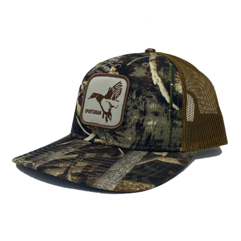 Mallard Patch Camo Hunting Snapback Hat - Realtree Original