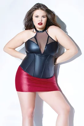 Matte High Neck Bustier