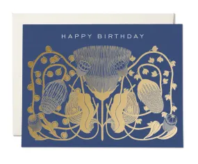 Notecard Happy Birthday Cobalt