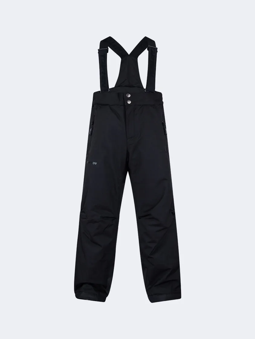 Oil And Gaz Durable Kids Boys Skiing Pant Black