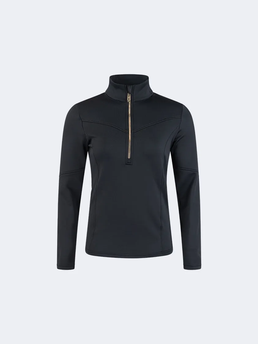 Oil And Gaz Warm Women Skiing Fleece Black/Gold