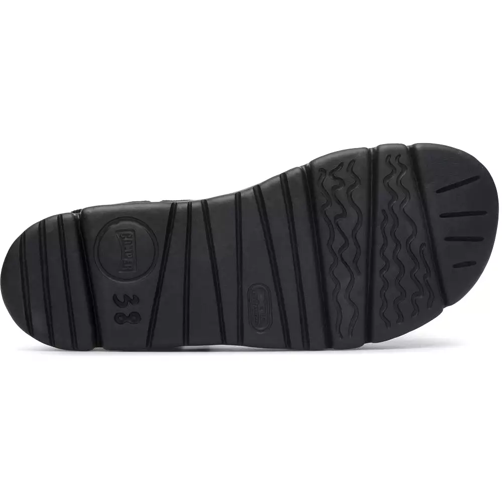    Oruga Up Black recycled PET sandals for women