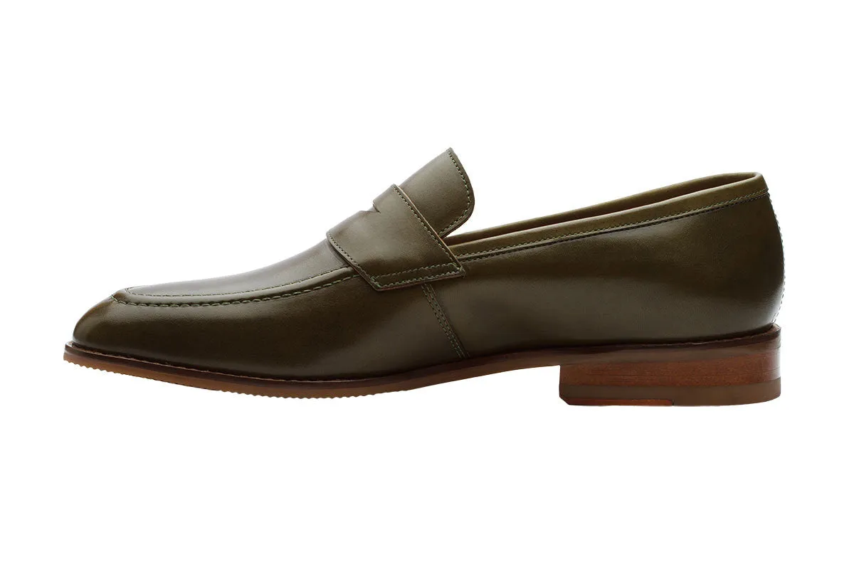 Penny Loafer- Olive Green