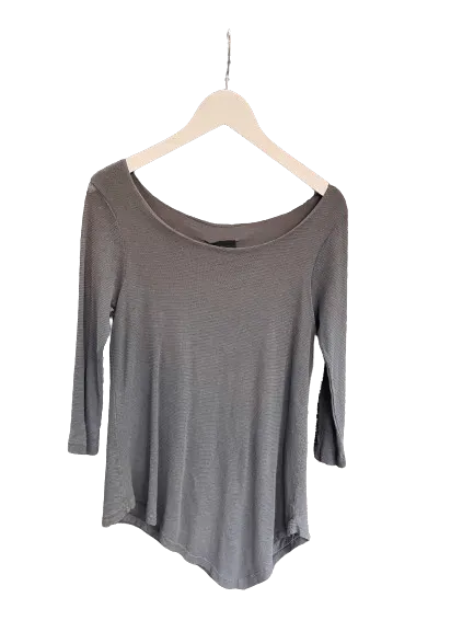 Porto Asymmetrical Mesh Top in Grey