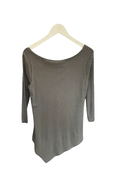 Porto Asymmetrical Mesh Top in Grey