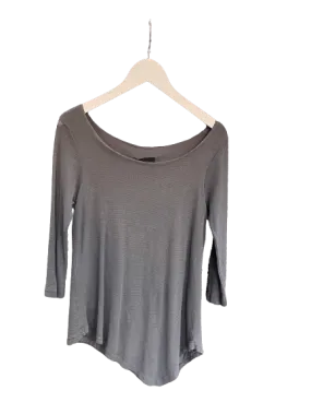 Porto Asymmetrical Mesh Top in Grey