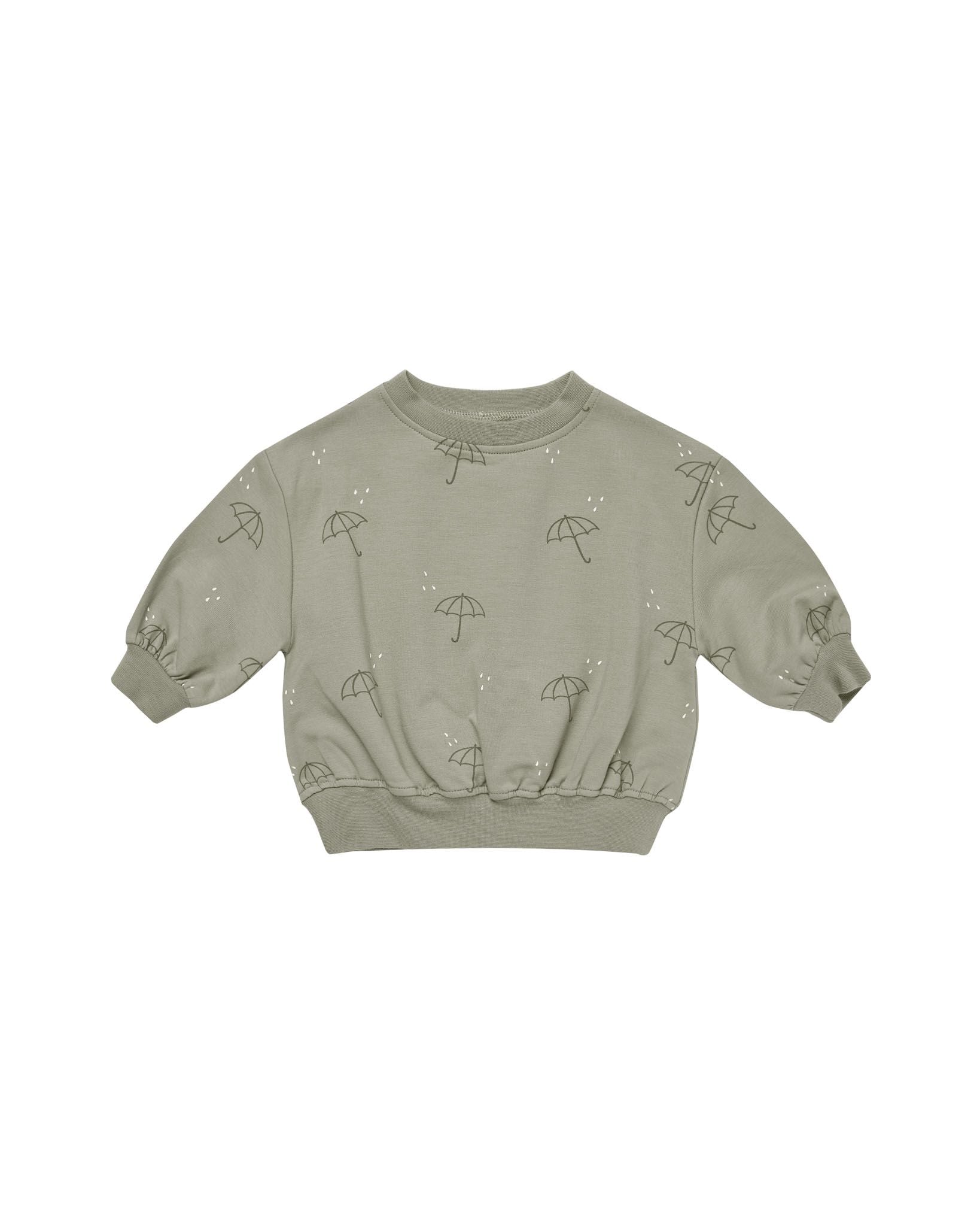 Quincy Mae - Umbrellas Relaxed Fleece Sweatshirt