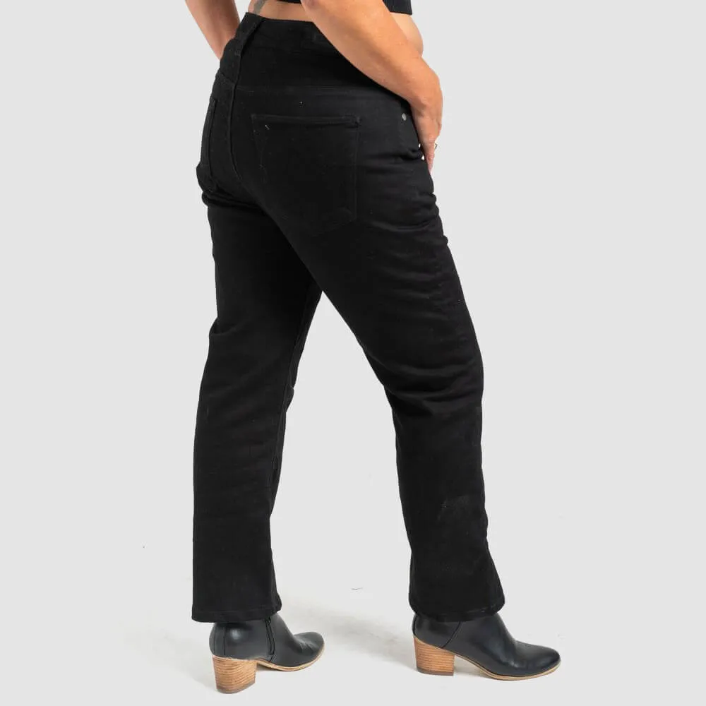 Resurgence Gear | Women's Heritage Straight Leg Jeans - Jet Black - CLEARANCE