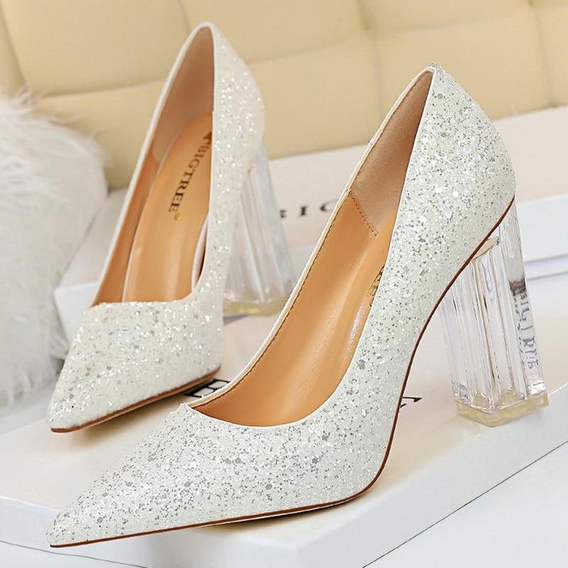 Sequined Party Pumps Shoes