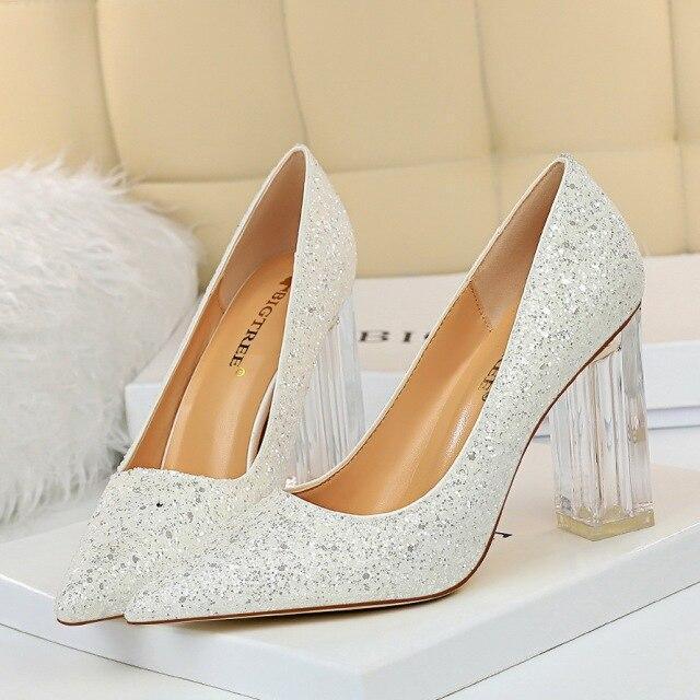 Sequined Party Pumps Shoes